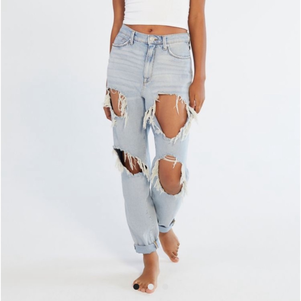 high rise mom jeans